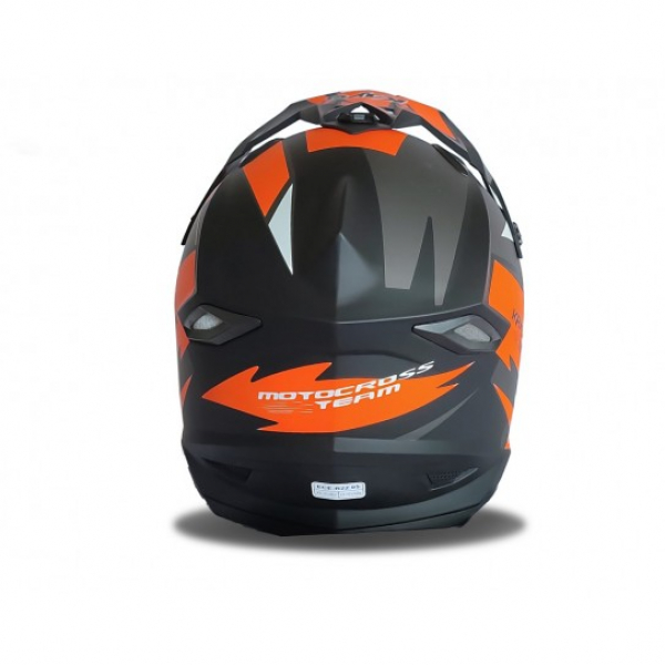 Kayo Kinderhelm schwarz-orange